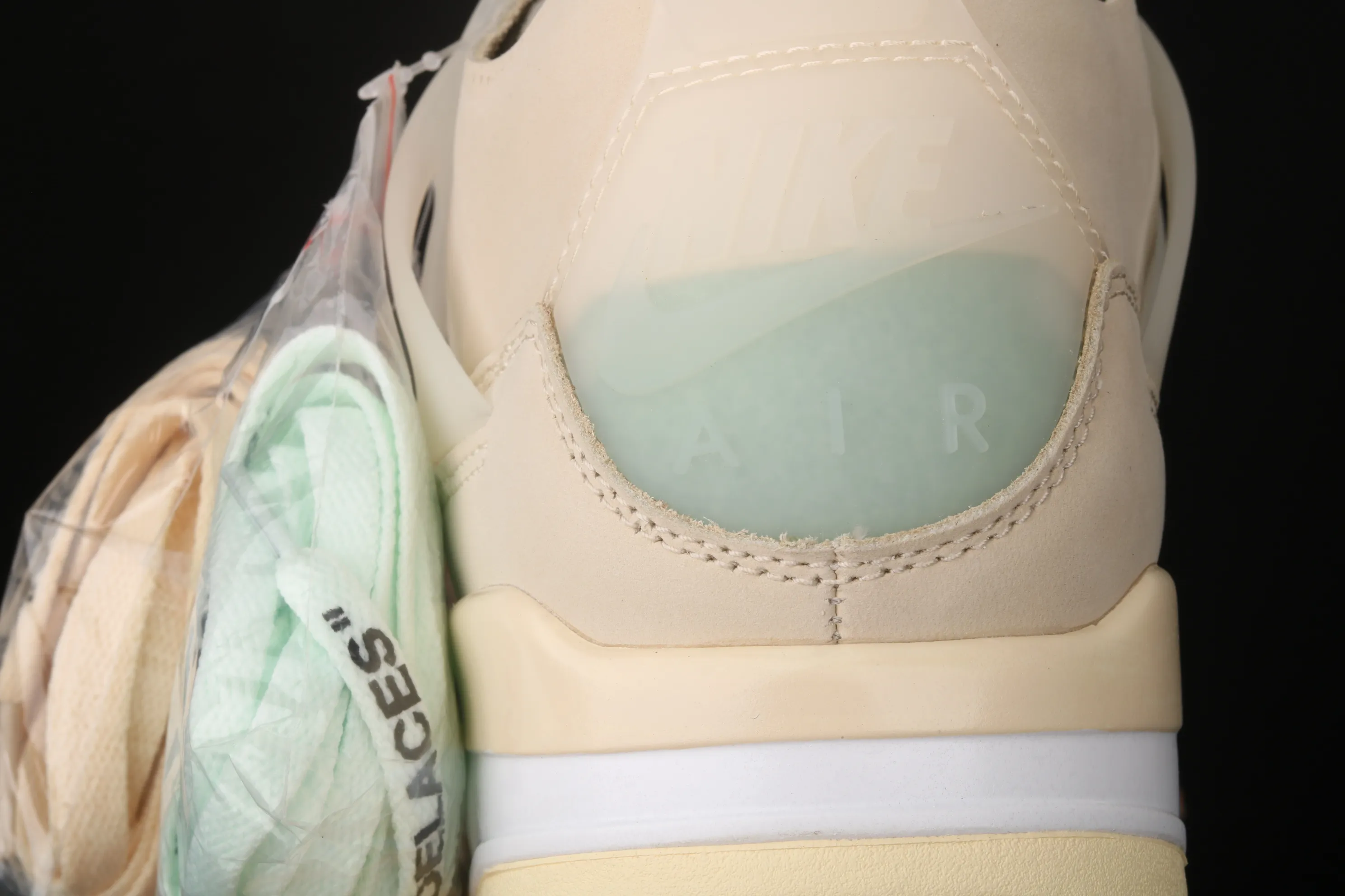 All categories Air Jordan Jordan series basketball shoes Air Jordan 4 OF x Air Jordan 4 Retro "Cream/Sail" AJ4 Jordan 4 mid-top retro casual sports culture basketball shoes CV9388-100